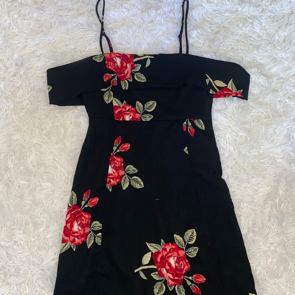 Off the shoulder mini dress